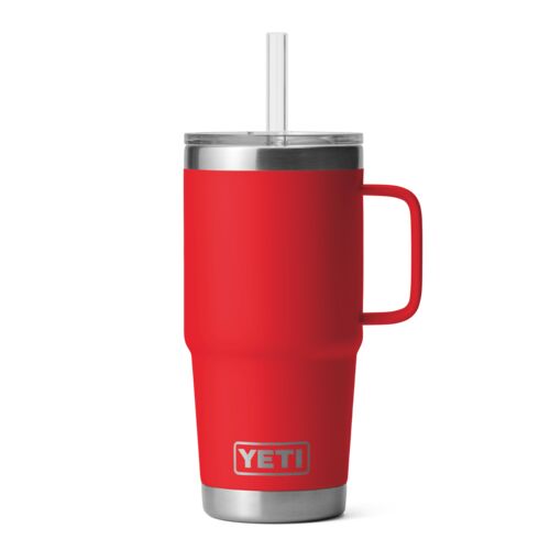25 oz Rambler Mug with Straw Lid