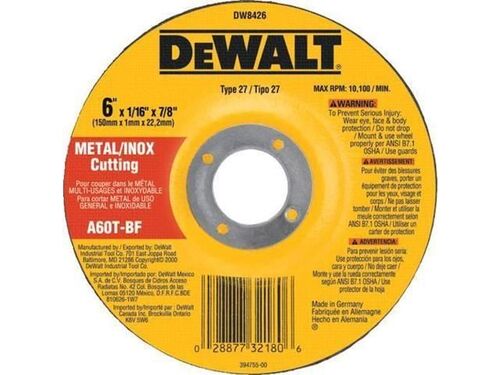 6 X .045 X 7/8"" Grinding Wheel