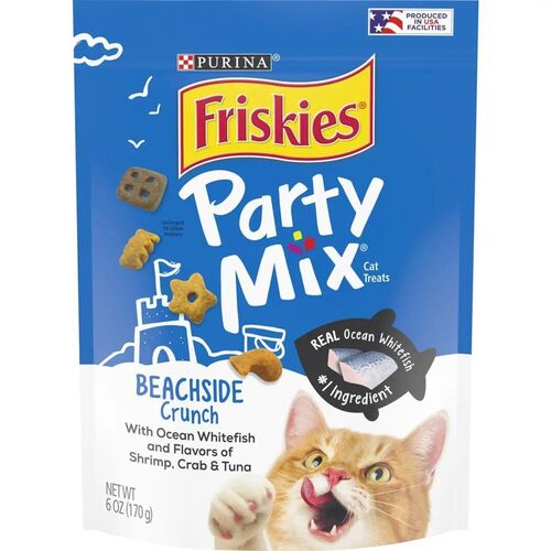 Party Mix Beachside Crunch Cat Treats - 6 oz