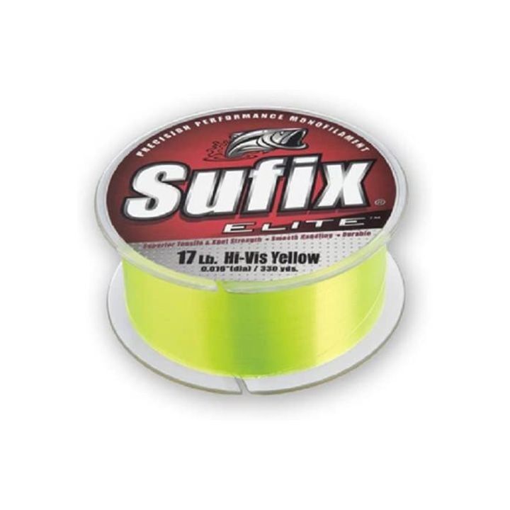 Sufix Elite Fishing Line - Hi-Vis Yellow - 8 lb