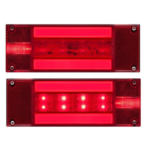 Red Rectangular Combination Tail Light Kit