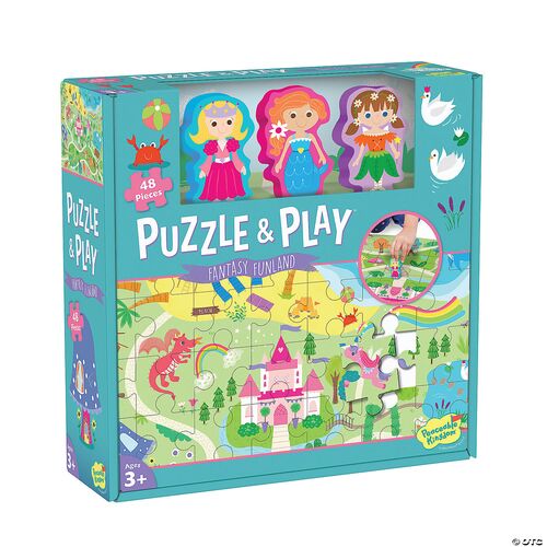 Puzzle & Play: Fantasy Funland Floor Puzzle