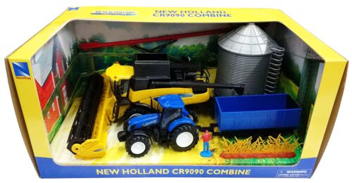 New Holland Combine and Tractor Set