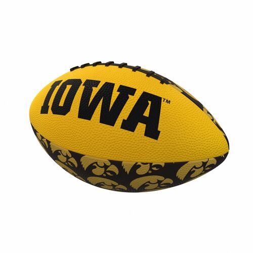 Iowa Hawkeyes Repeating Mini-Size Rubber Football