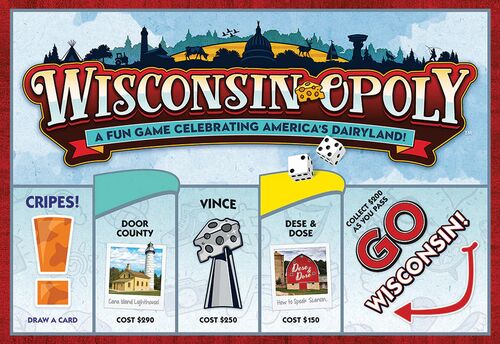 Wisconsin-Opoly Board Game
