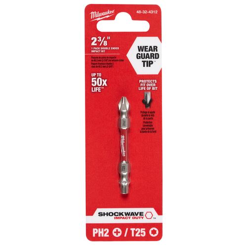 SHOCKWAVE PH2/T25 Impact Double Ended Bit