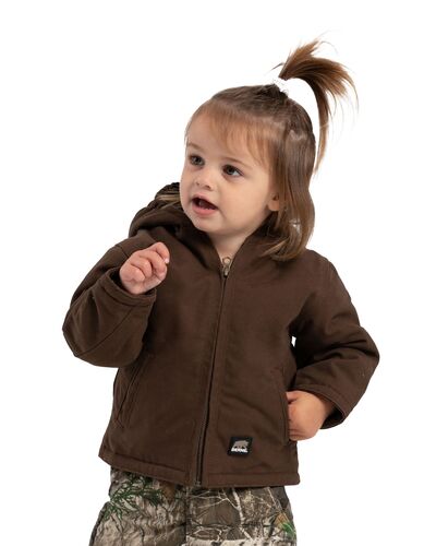 Infant Kid's Washed Hooded Coat