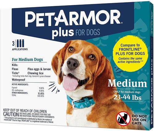 Petarmor Plus for Dog Treatment 23 to 44lbs