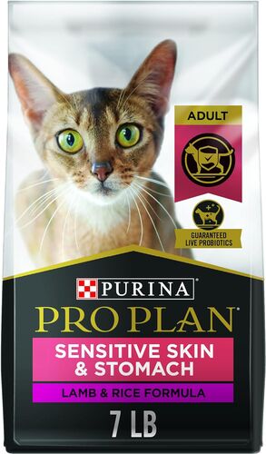 Adult Sensitive Skin & Stomach Lamb & Rice Formula Dry Cat Food - 7 Lb