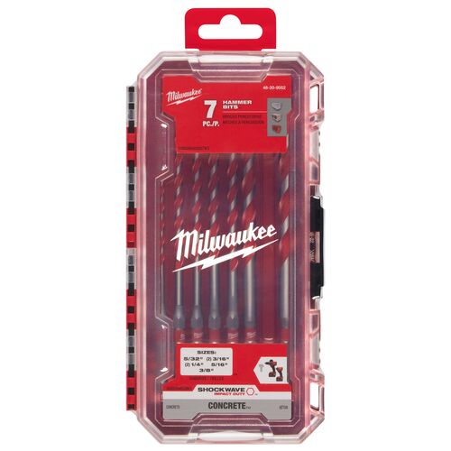 7-Piece SHOCKWAVE Impact Duty Carbide Hammer Drill Bit Set