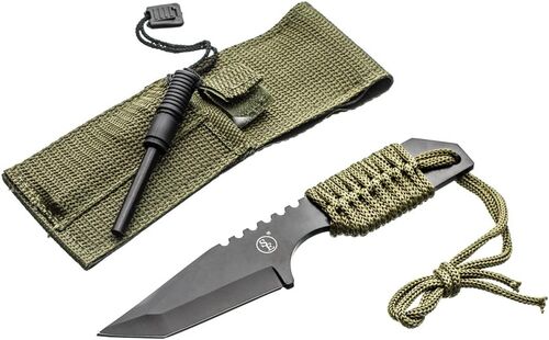 7" Survival Hunting Knife with Magnesium Fire Starter