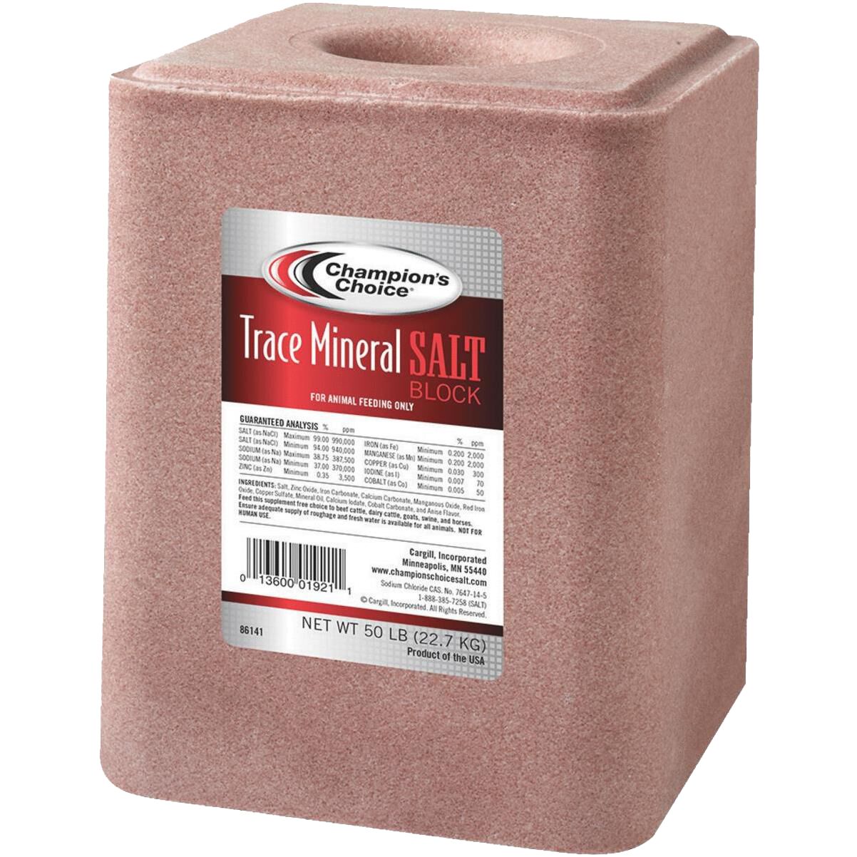 Trace Mineral Salt Block - 50 Lb