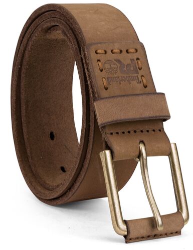 Men's 40mm Logo Stitch Pull Up Belt White - 46