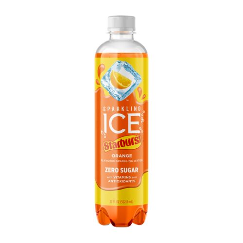 Starburst Orange Flavored Sparkling Water - 17 oz