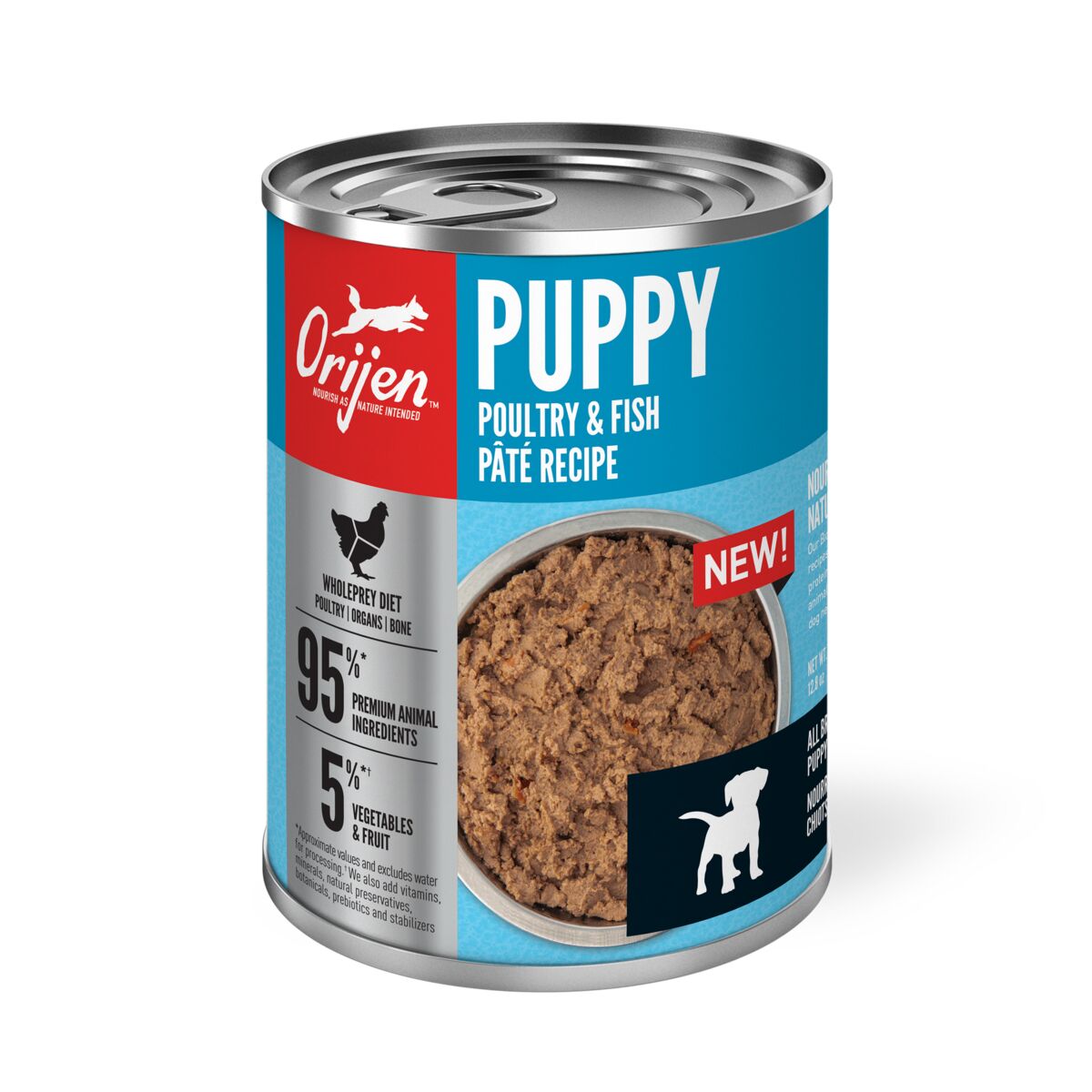 ORIJEN Poultry Fish Puppy Wet Dog Food 12.5 oz