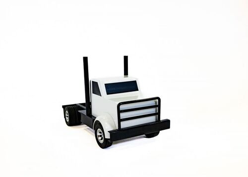 Semi Truck in White