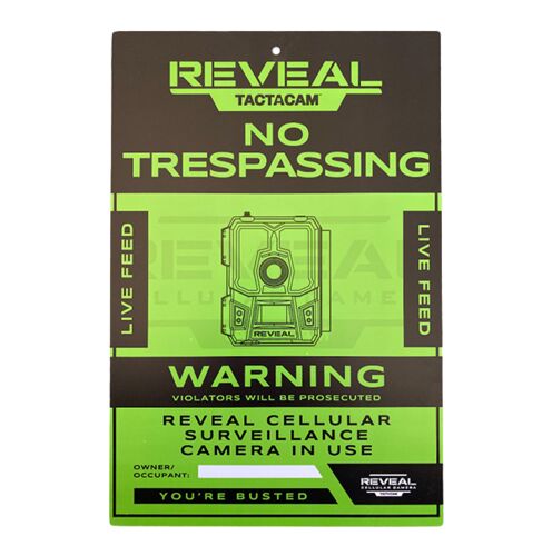 Reveal No Trespassing Sign - 3 Pack