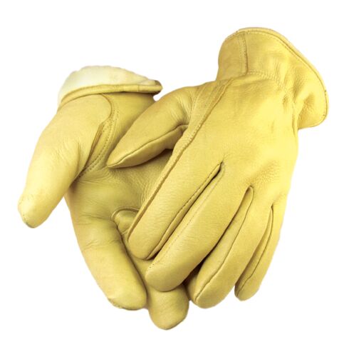 Thinsulate Lined Deerskin Tan Gloves