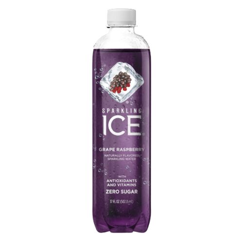 Grape Raspberry Flavored Sparkling Water 17 fl Oz Single Bottle