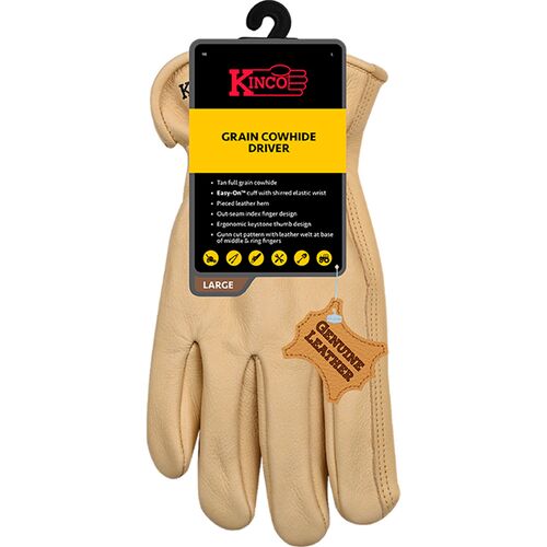 Men's Grain Cowhide Driver Gloves