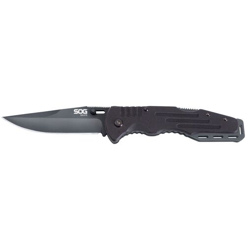 Salute Clip Point Folding Knife in Black