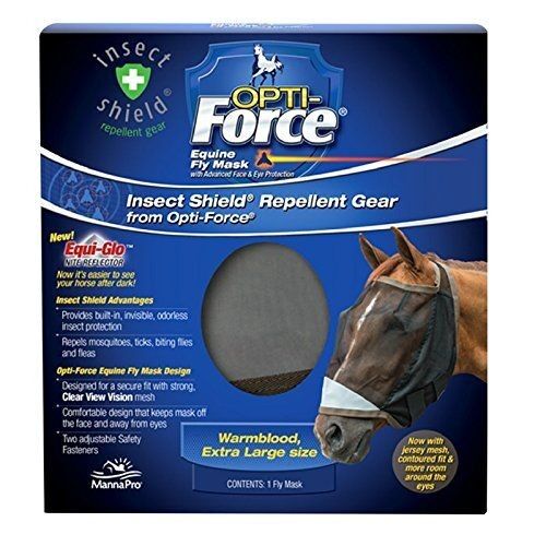 X-Large Insect Shield Opti-Force Fly Mask