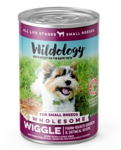 Small Breed Wiggle Chicken & Oatmeal Recipe 12.8 oz Canned Dog Food