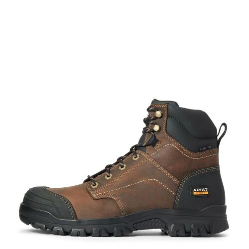 Men's Treadfast 6" Steel Toe Brown Leather Work Boots