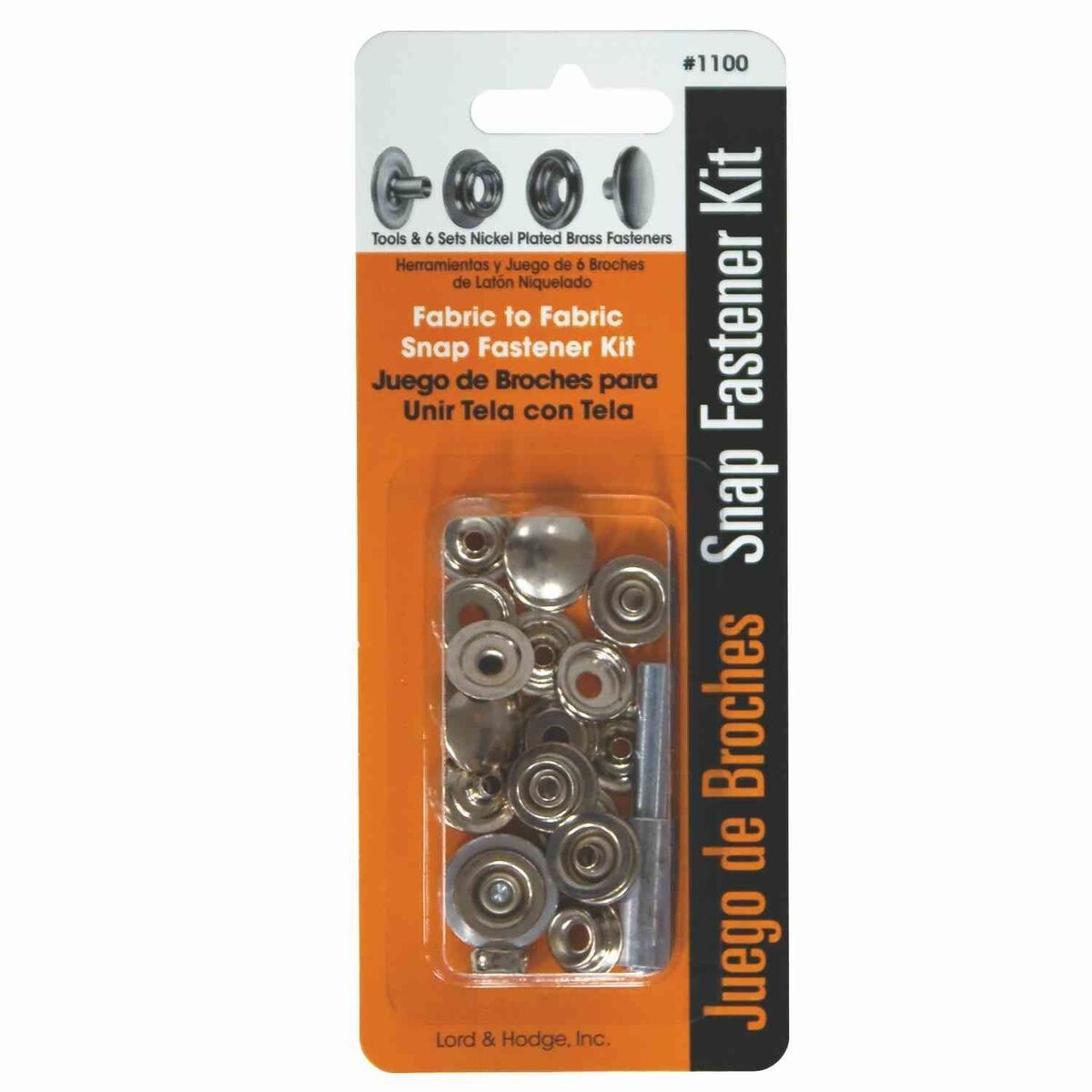 Lord & Hodge Snap Fastener Kit