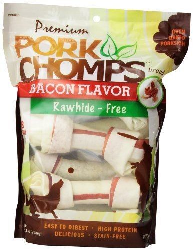 Pork Chomps Premium Bacon Knotz For Dogs - 8 pk