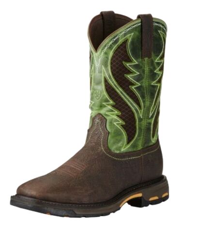 Men's "Workhog Venttek" Boots in Brown/Grass