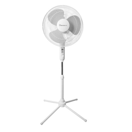 16" Oscillating Pedestal Fan in White