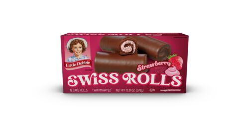 Strawberry Swiss Rolls