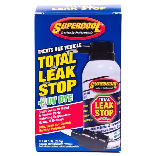 R134A Total Leak Stop with UV Dye & Applicator Hose - 1 oz