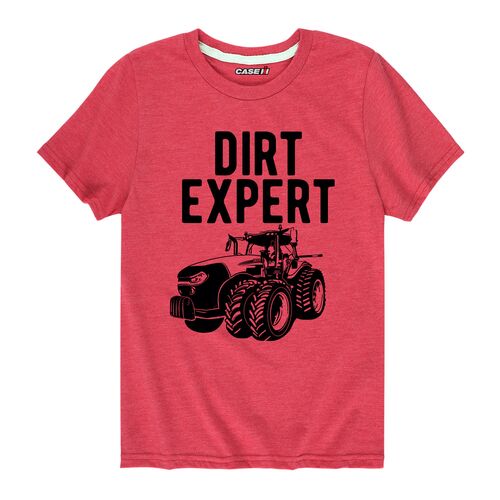 Kid's Dirt Expert Short Sleeve Red T-Shirt