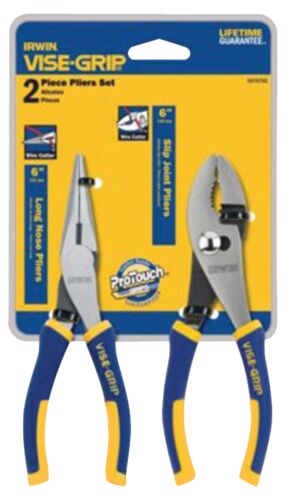 6" Long Nose and 6" Slip Plier Set