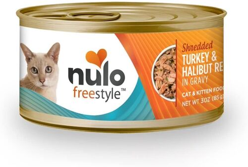 Freestyle Shredded Turkey & Halibut Recipe in Gravy Cat Food - 3 oz