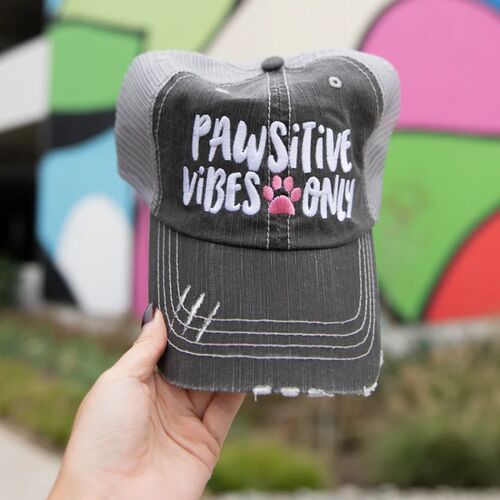 Pawsitive Vibes Only Women's Trucker Hat