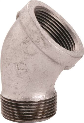 3/4" 45 Degree Threaded Malleable Iron Pipe Street Elbow