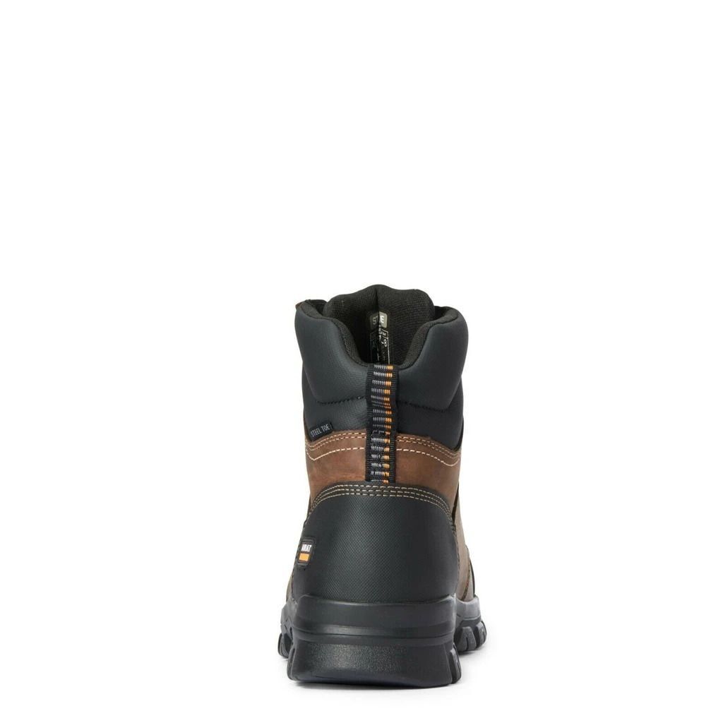 Men's Treadfast 6" Steel Toe Brown Leather Work Boots