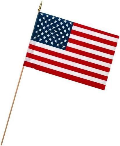 4 X 6" US Printed Stick Flag Display