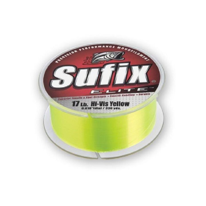 Sufix Elite Fishing Line - Hi-Vis Yellow - 6 lb