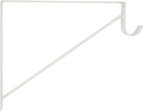 Hardware Essentials Shelf/Rod Bracket in White