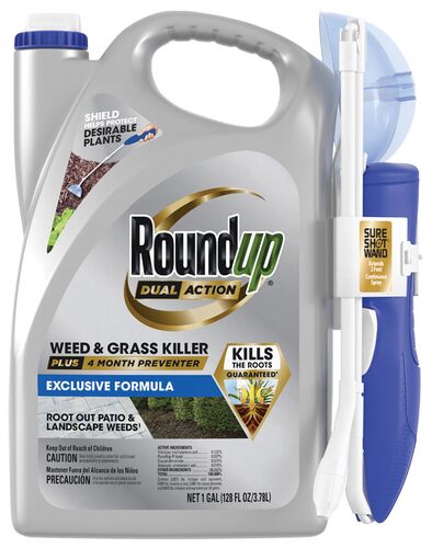 Dual Action Weed & Grass Killer Plus 4 Month Preventer with Sure Shot Wand - 1 Gallon