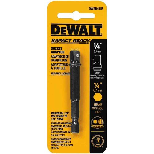 1/4" Hex Shank to 1/4" Socket Adaptor