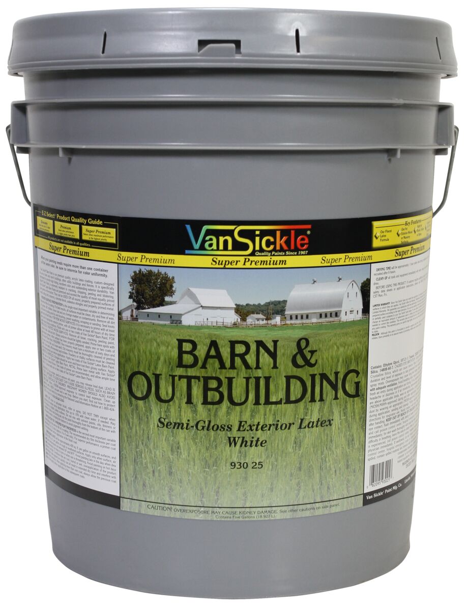 Barn & Outbuilding Super Premium Exterior Paint in White - 5 Gallon