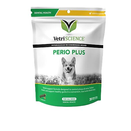 Perio Plus Dental Health Sticks for Dogs - 20 Count