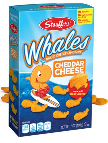 Whales Baked Cheese Crackers 7 Oz