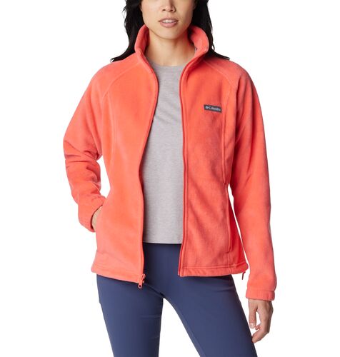 Women's Benton Springs Full Zip Fleece Jacket Plus Size in Juicy