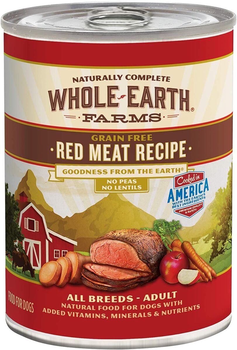 Whole Earth Farms Red Meat Recipe Dog Food 12.7 oz